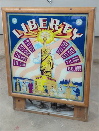 Liberty Pinball Machine Backglass
