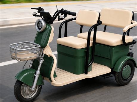 Green High-End Mini Golf Cart (Assembly Required)