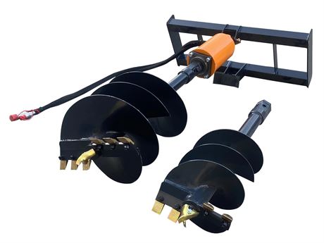 Wolverine 35 Inch Hydraulic Auger Drive with Bit for Skid Steer
