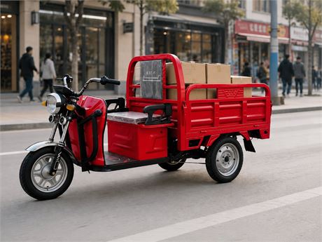 Red Electric Tricycle (Assembly Required)