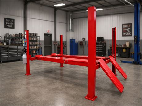 9000 lbs Capacity Hydraulic Car Lift (assembly required)