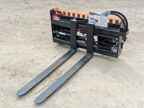 Hydraulic Adjustable Skid Steer Pallet Forks