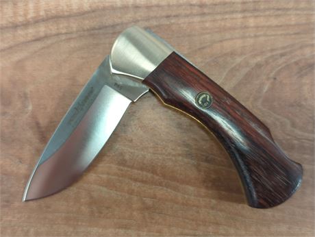 Fox Knives Folding Knife with Wood Handle