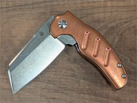 Kizer Folding Knife with Copper Handle
