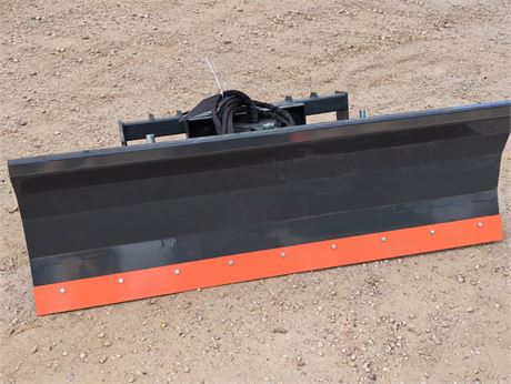 Hydraulic Adjustable 84" Blade - SKID STEER MOUNT