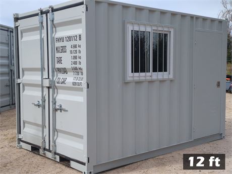 12 ft. Container Cabin with Side Door and Window